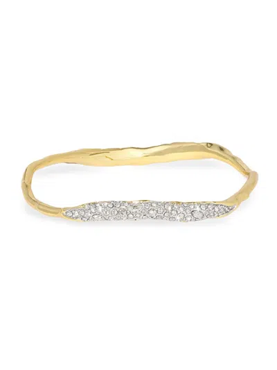 Alexis Bittar Alexis Bitar Solanales Crystal Skinny Bangle Bracelet In Gold