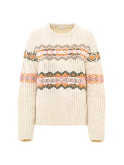 Malo Freya Fair Isle Cashmere Crewneck Sweater In Multi