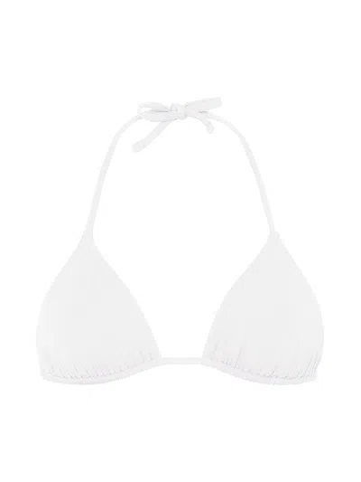Eres Mouna Triangle Bikini Top In White