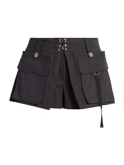 Isabel Marant Barta Cotton Straight-leg Shorts In Black