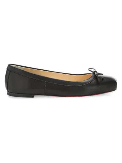 Christian Louboutin 10mm Mamadrague Nappa Ballerina Flats In Black