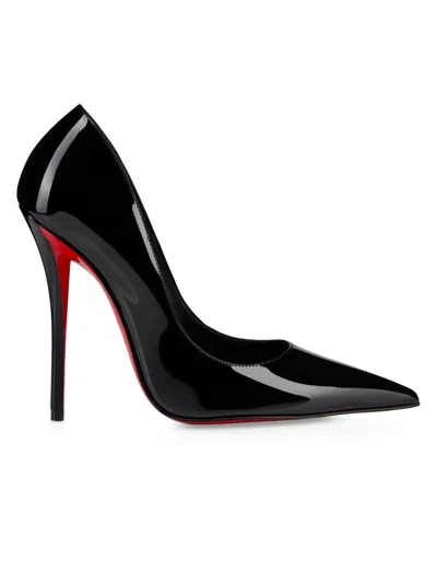 Christian Louboutin So Kate Patent Pointed-toe Red Sole Pump In Black
