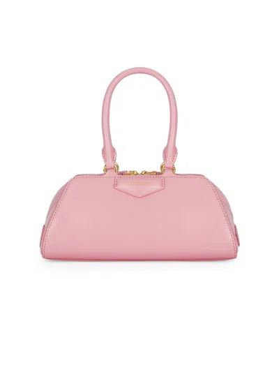 Givenchy Mini Structured Top Handle Handbag With Gold-tone Hardware In Pink
