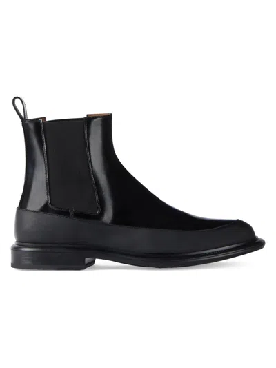 Givenchy Gent Chelsea Boots In Brushed Leather In Black