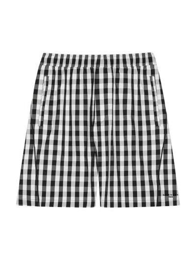 Givenchy Gingham Bermuda Shorts In Cotton In White