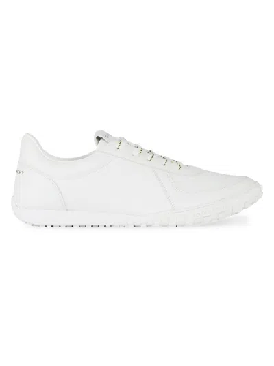 Givenchy Glide Leather Sneakers Low Top Rubber Sole In White