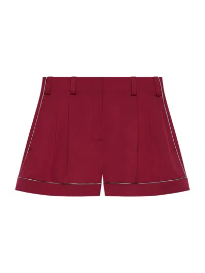 Givenchy Short En Soie In Red