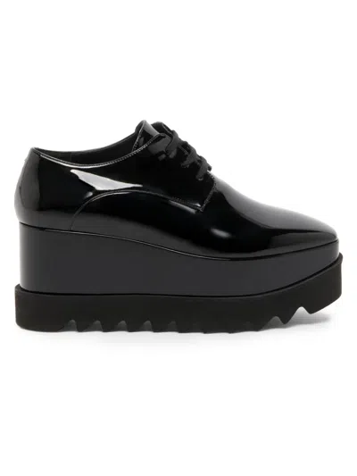 Stella Mccartney Black Limited Edition Elyse Monochrome Platform Derbys In Black