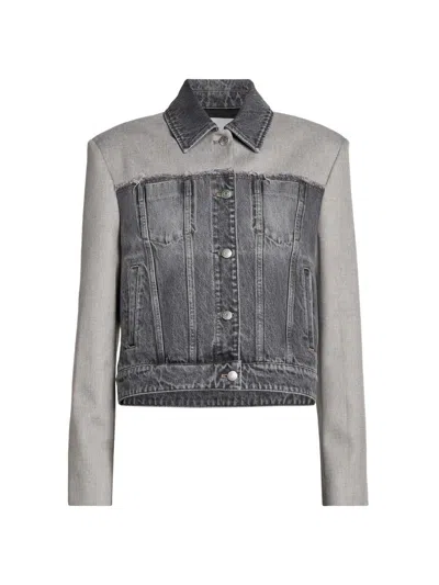 Stella Mccartney Tailored Panel Jacket Adjustable Straps Design In Gray