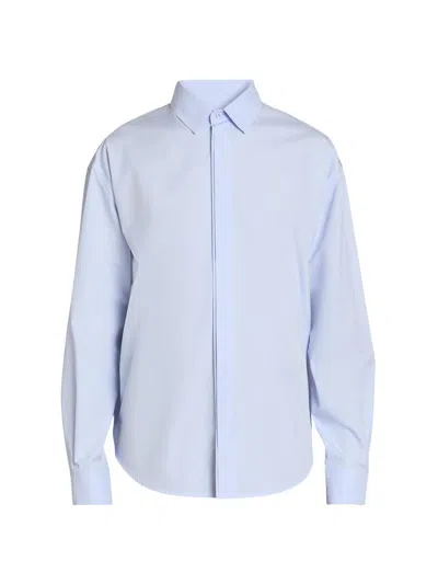 Jacquemus Classic-collar Shirt In Blue