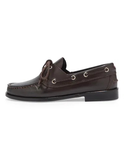 Aeyde Women Brown Leather Loafers, 8.5 Luxury Loafers & Drivers For Women Darveys In Black
