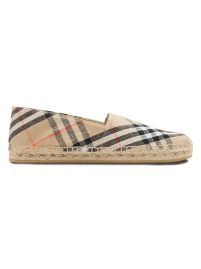 Burberry Women Embroidered Canvas Espadrilles In Multi