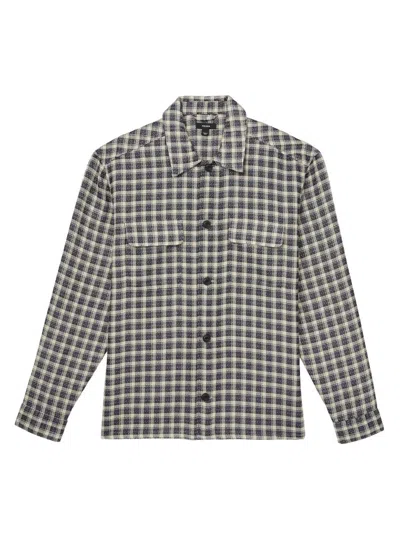 Reiss Ribona Check Button-up Shirt In Multi