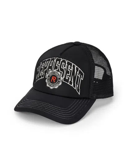 Represent Embroidered Mesh Cap Hat In Black
