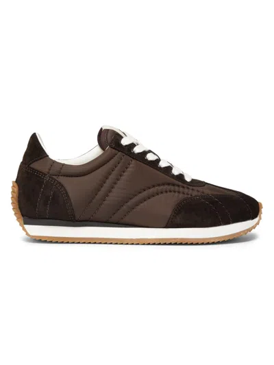 Totême Toteme Pre Nylon Low Top Sneakers In Brown