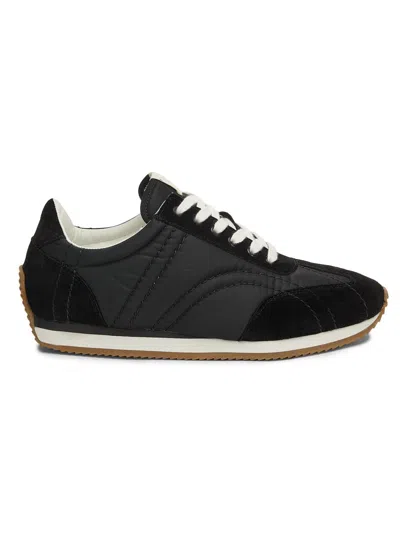 Totême Casual Low Top Sneakers With Quilted Design In Black