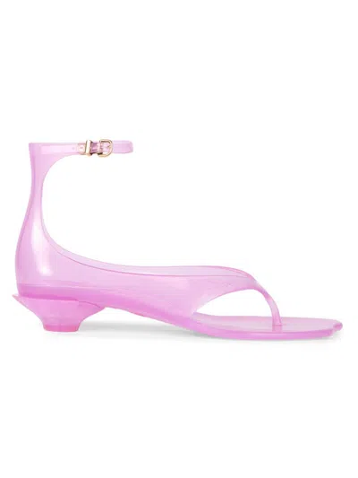 Chloé Chloe Women Fluo Pink Tpu Chloe Jelly Thong Sandals In Pink