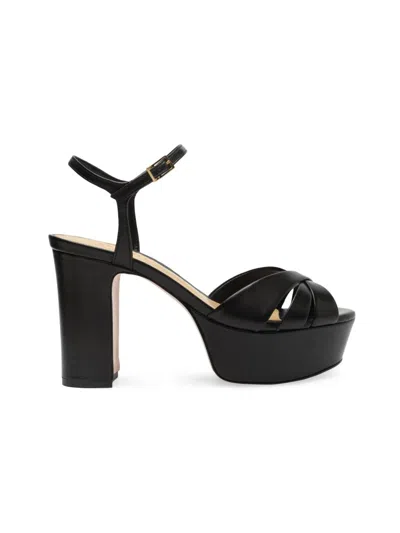 Schutz Keefa Platform Heels Black In Black