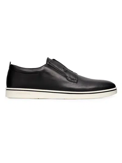 Ferragamo Alfie Loafers Slip On Round Toe In Black