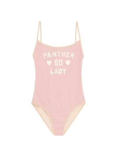 Valentino Printed Lycra One-piece Swimsuit Woman Pink S In Pink