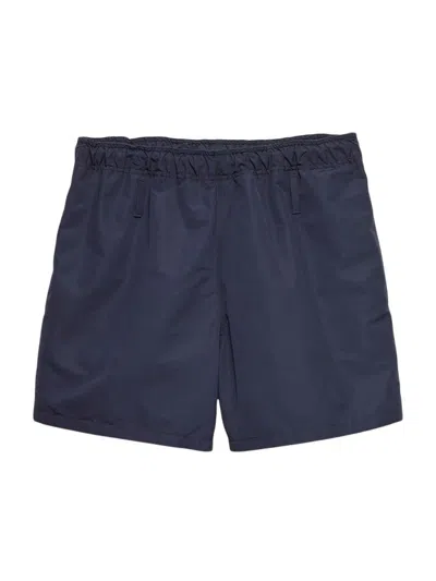 Prada Technical Fabric Swim Trunks In Blue