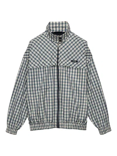 Prada Jacket High Collar Elastic Cuffs Hem In Multi