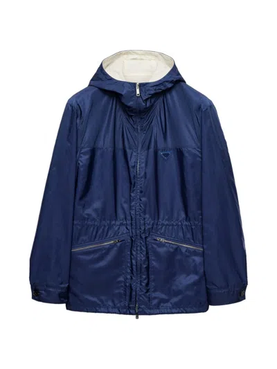 Prada Re-nylon Jacket In Blue