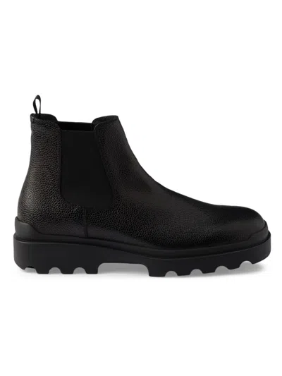 Prada Elastic-panelled Rubber-sole Boots In Black