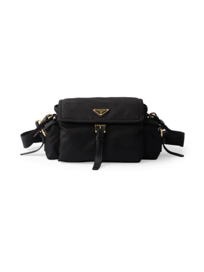 Prada Explore Medium Shoulder Bag In Black