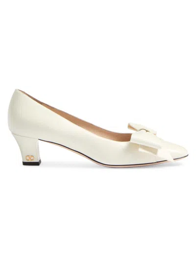 Valentino Garavani Elegant Heeled Pumps For Women In White