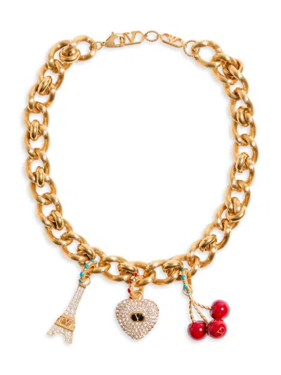 Valentino Chez  Necklace In Gold