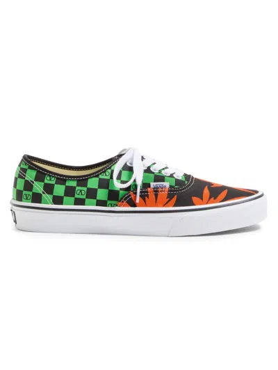 Valentino Garavani X Vans Men's Tess St Vlogo Tropical Canvas Low-top Sneakers In Green