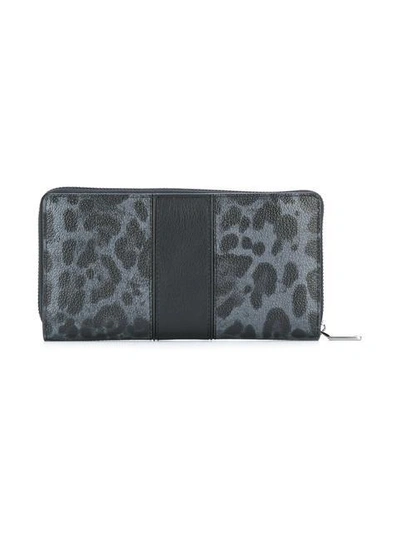 Shop Dolce & Gabbana Leopard Print Long Wallet