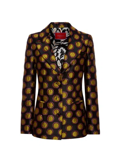 La Doublej 24/7 Patterned-jacquard Jacket In Multi