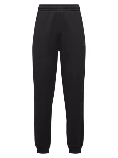 Moncler Black Regular Joggers Pants In Black