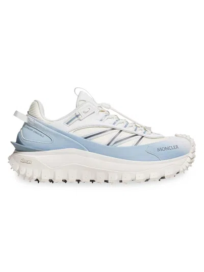 Moncler Trailgrip Sneakers In Technical Fabric And Mesh With Side Lettering Logo In Multi
