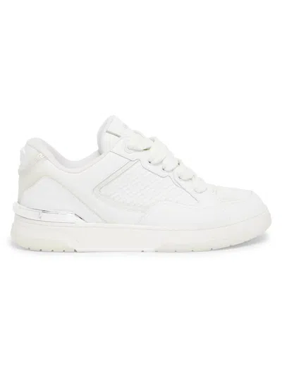 Versace Sneakers With Embossed Logo In White