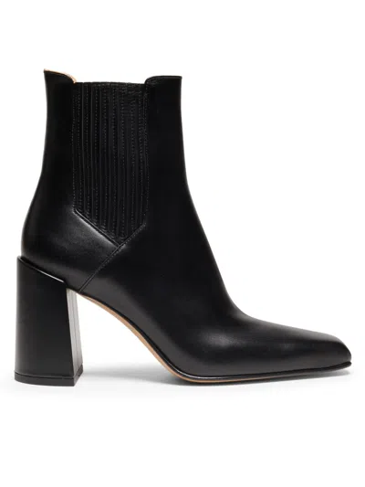 Gabriela Hearst Luke 70 Leather Ankle Boots In Black