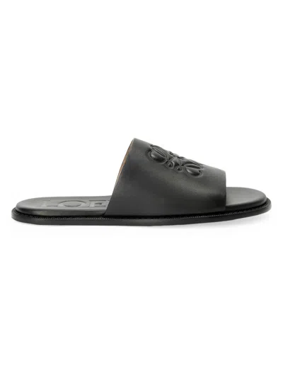 Loewe Flex Anagram Slide Sandals For Men In Black