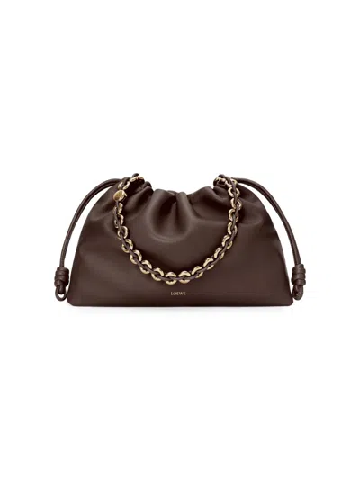 Loewe Large Flamenco Purse In Mellow Nappa Lambskin For Woman In Brown