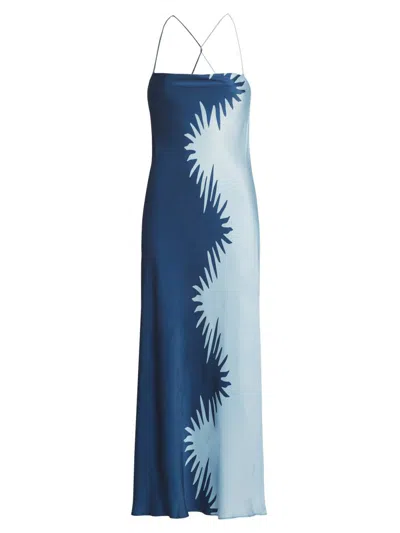 Significant Other Flossie Abstract Print Maxi Dress In Reflection