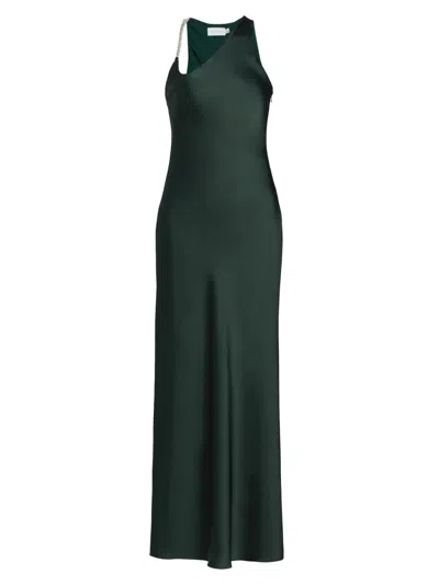 Significant Other Abbey Asymmetric Maxi Dress In Green