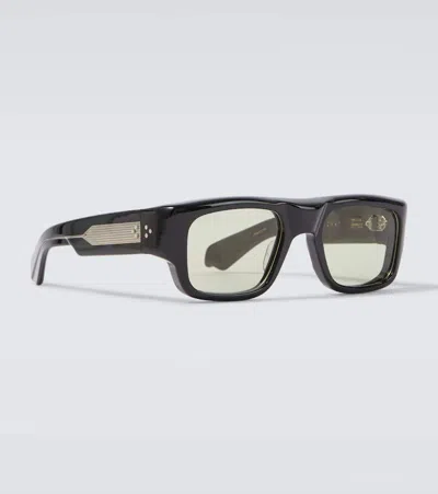Jacques Marie Mage Donat Rectangular Sunglasses In Black