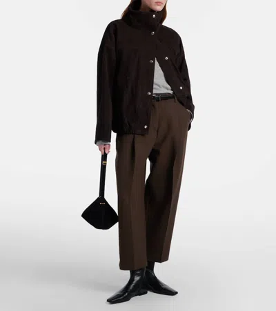 Rohe Róhe Suede Jacket In Brown