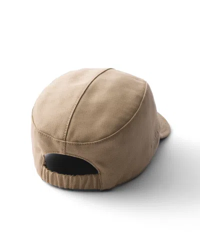 Prada Drill Baseball Cap In Blue