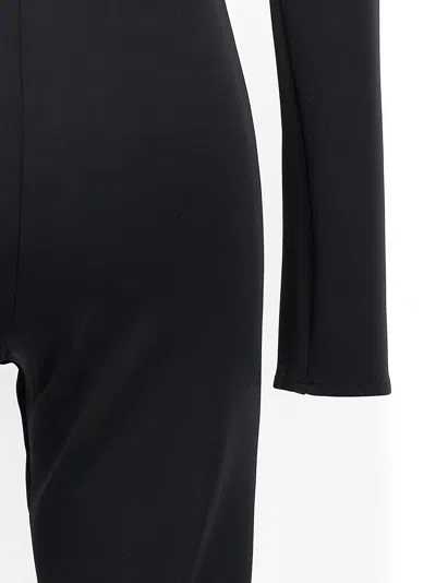 David Koma Scuba Cut Out One-length Bodysuit In Black