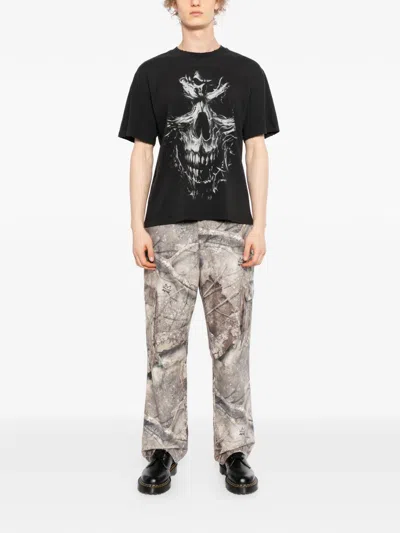 Warman Skull Graphic T-shirt In Black