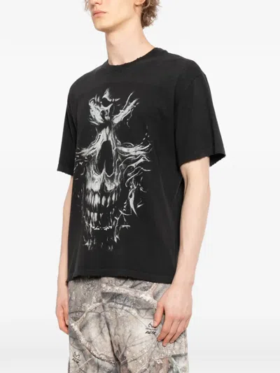 Warman Skull Graphic T-shirt In Black
