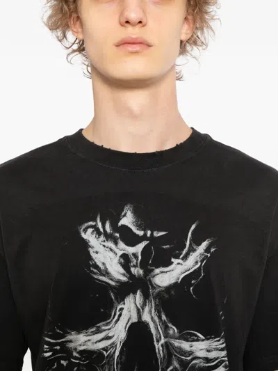 Warman Skull Graphic T-shirt In Black