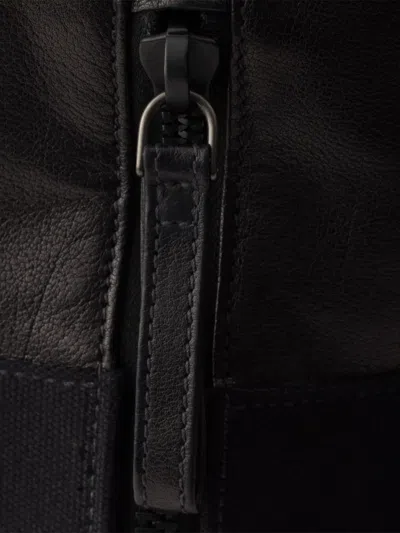 Prada Leather Shoulder Bag In Black